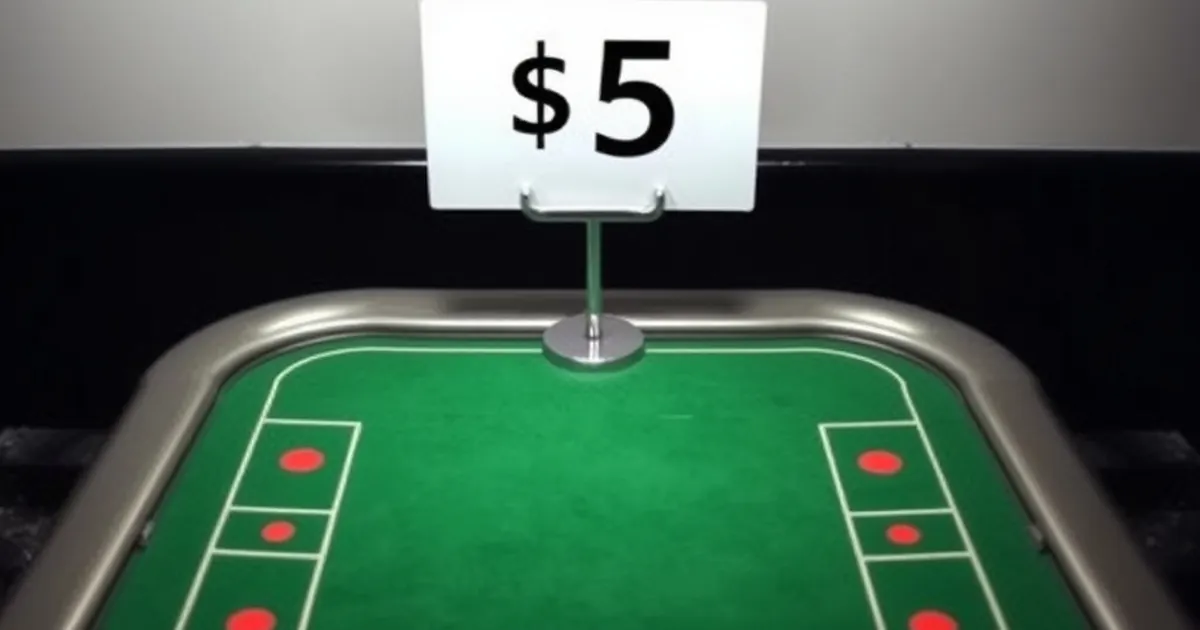 Craps table minimums rise $5 after third shooter seven-out